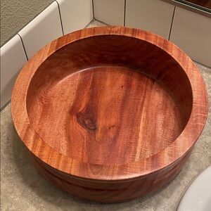 Round Wooden Bowl